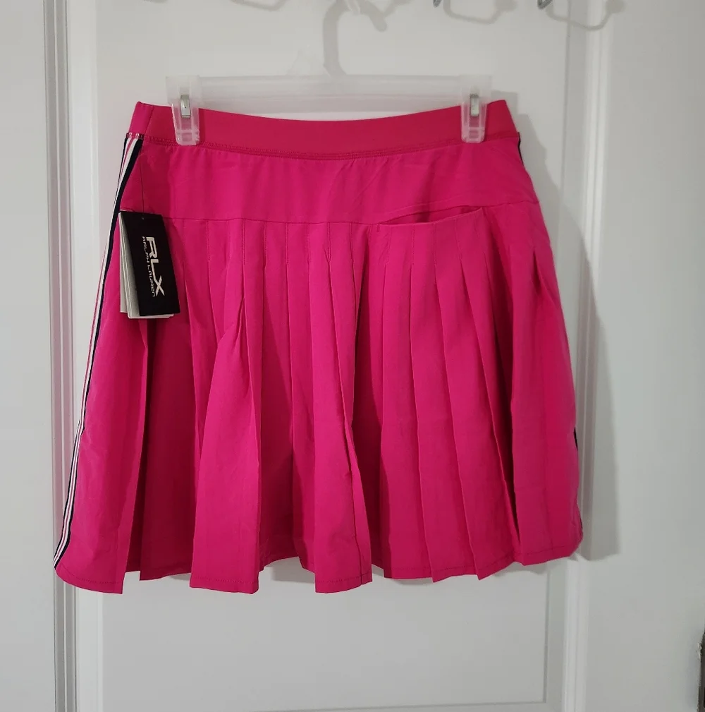 RLX RALPH LAUREN Womens Golf Skirt Concept‎ 3 Pink Pleated Back Skort Size S